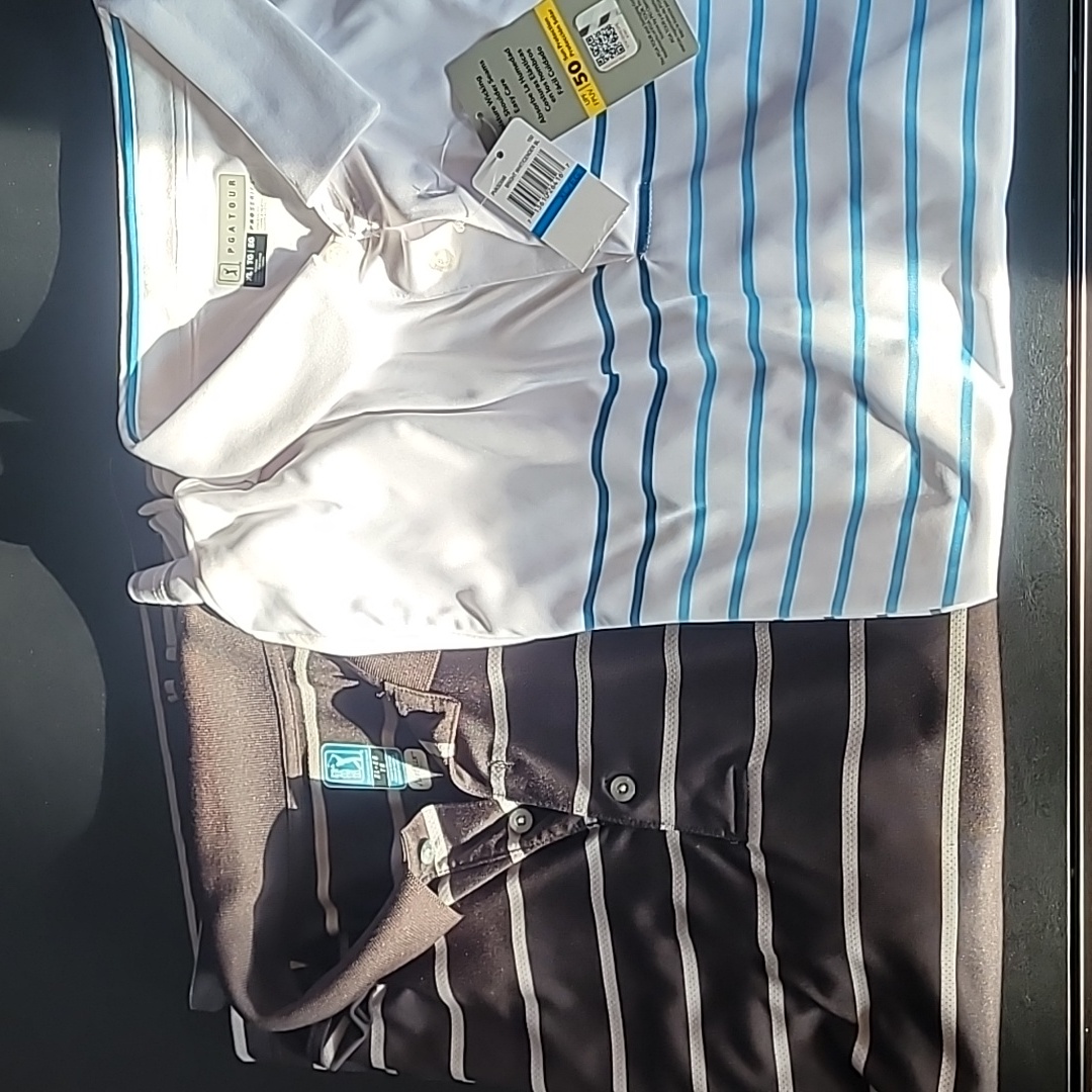 2 Pga Tour Short Sleeve Golf Shirts